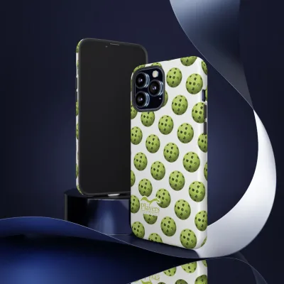 Pickleball Pattern Phone Cover (on White)