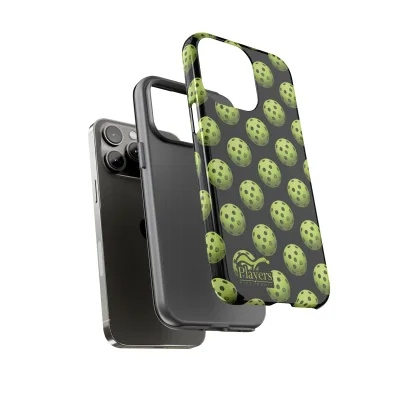 Pickleball Pattern Phone Cover (on Black)
