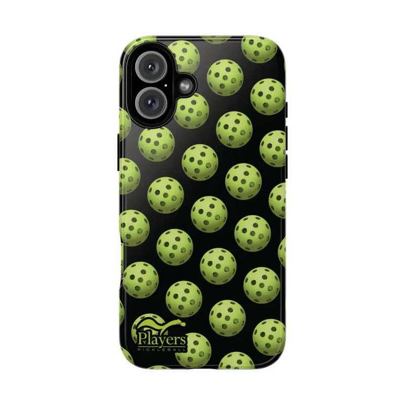 Pickleball Pattern Phone Cover (on Black)