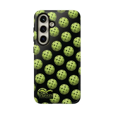 Pickleball Pattern Phone Cover (on Black)