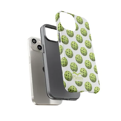 Pickleball Pattern Phone Cover (on White)