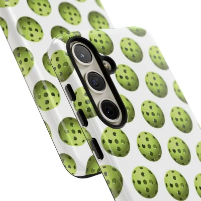 Pickleball Pattern Phone Cover (on White)