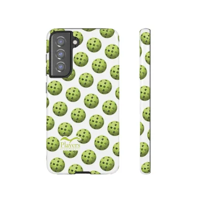 Pickleball Pattern Phone Cover (on White)