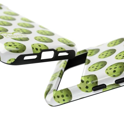 Pickleball Pattern Phone Cover (on White)