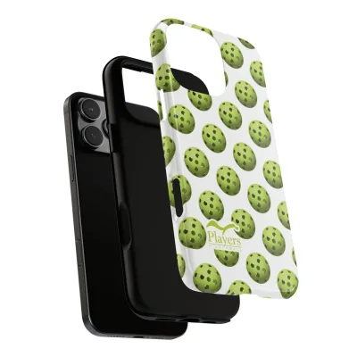 Pickleball Pattern Phone Cover (on White)