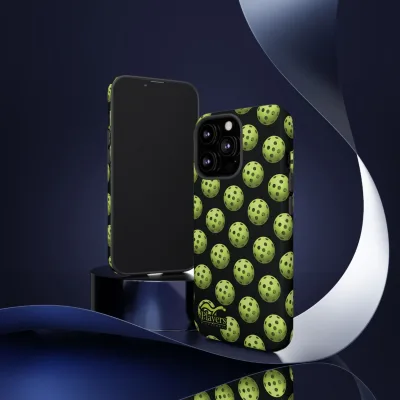 Pickleball Pattern Phone Cover (on Black)