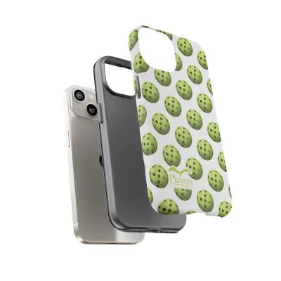 Pickleball Pattern Phone Cover (on White)