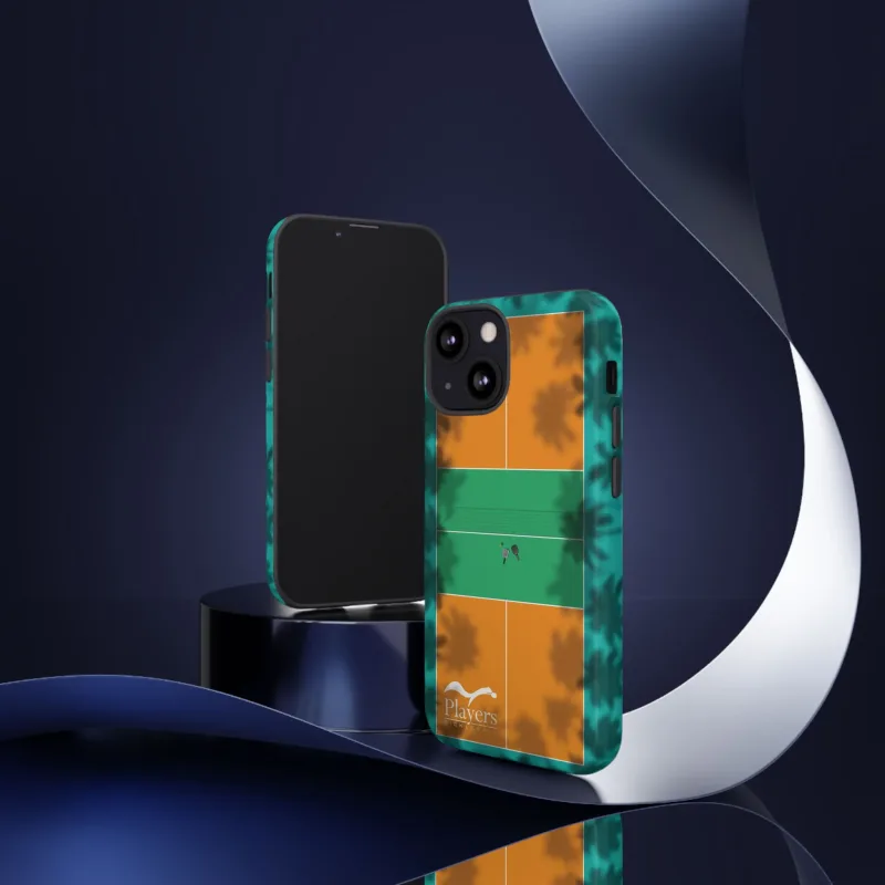 Pickleball Court Phone Cover - Tropical Palm Tree Design