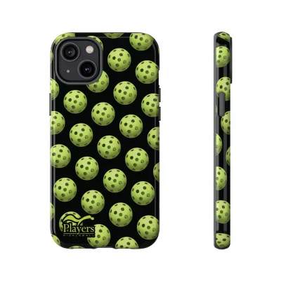 Pickleball Pattern Phone Cover (on Black)