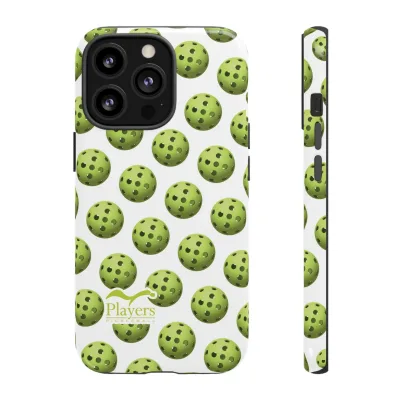 Pickleball Pattern Phone Cover (on White)