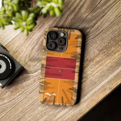 Pickleball Court Phone Cover - Southwest Saguaro Design