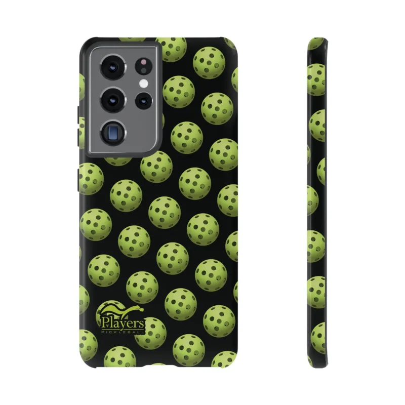 Pickleball Pattern Phone Cover (on Black)