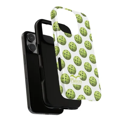 Pickleball Pattern Phone Cover (on White)