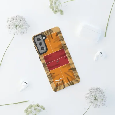 Pickleball Court Phone Cover - Southwest Saguaro Design