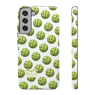 Pickleball Pattern Phone Cover (on White)