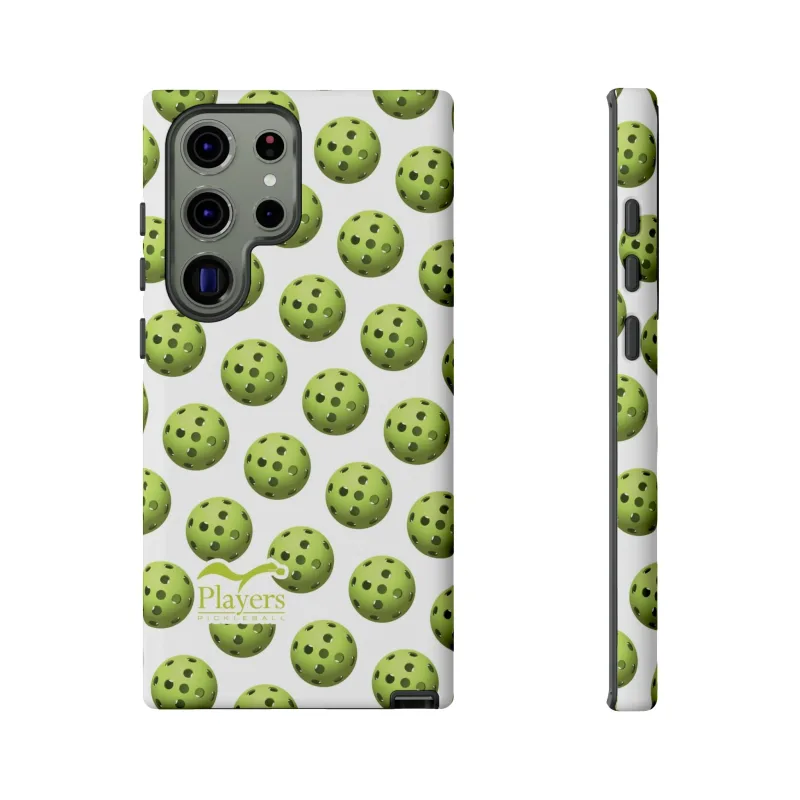 Pickleball Pattern Phone Cover (on White)
