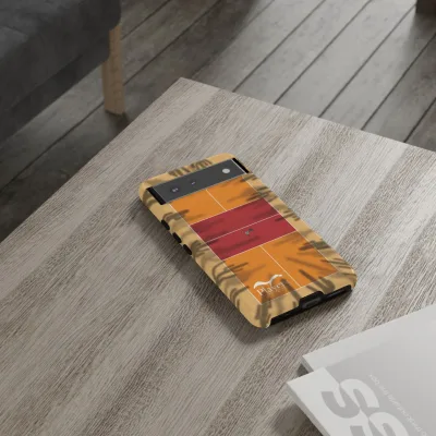 Pickleball Court Phone Cover - Southwest Saguaro Design